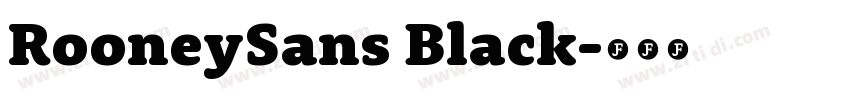 RooneySans Black字体转换